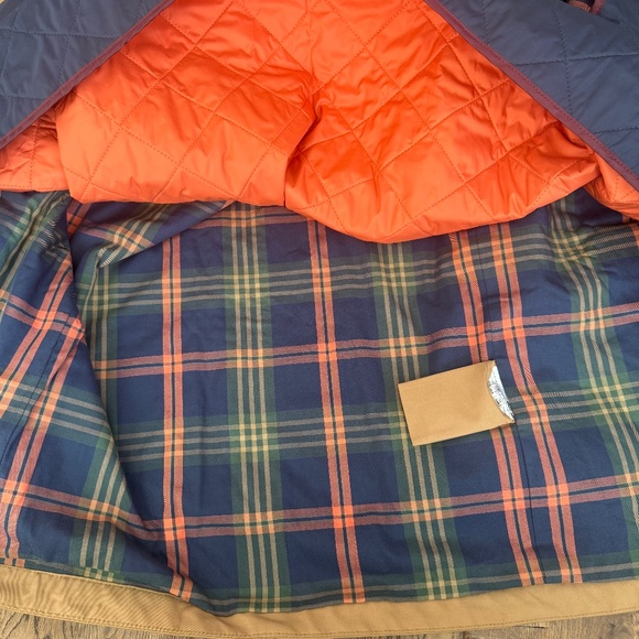 New Brooks Brothers Removable Lining Barn Coat Tan Men's Size L - Picture 12 of 16